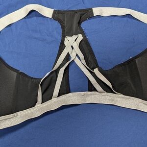 Victoria Sport Black and Gray Strappy Bra